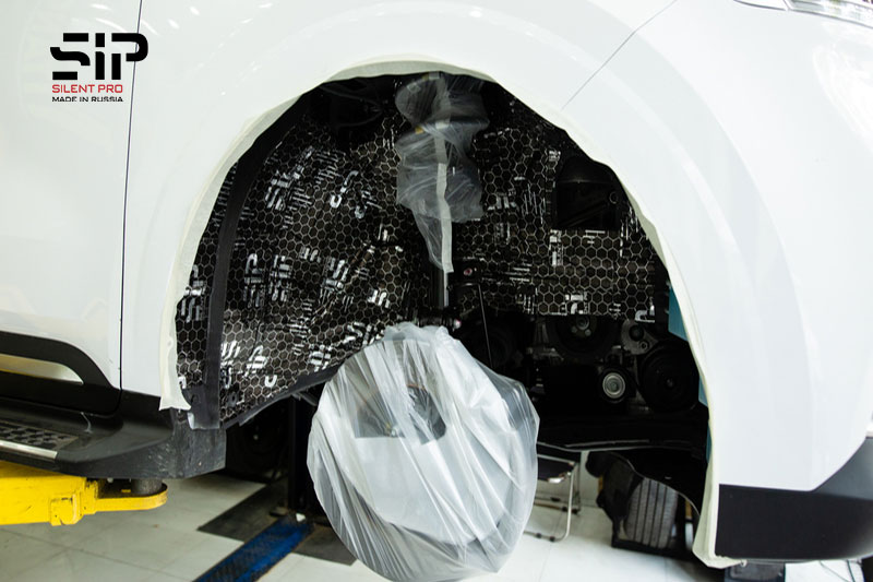 Hình ảnh cách âm hốc bánh xe