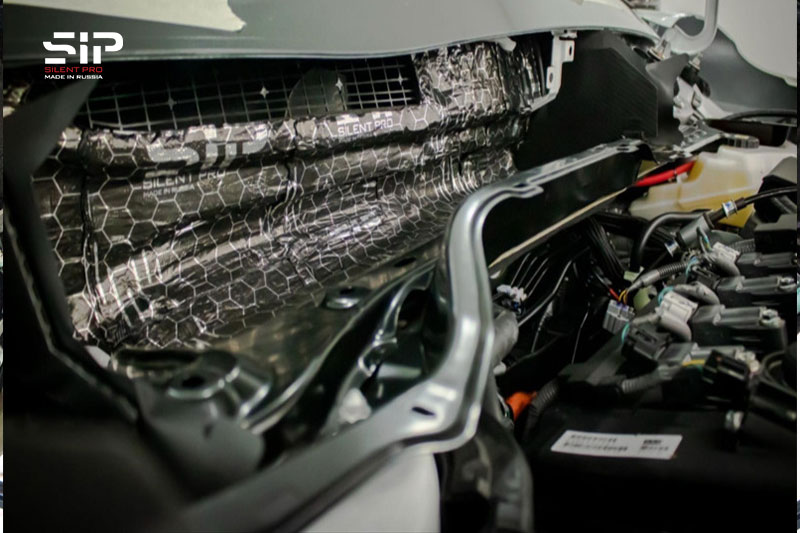 Hình ảnh cách âm khoang máy ô tô