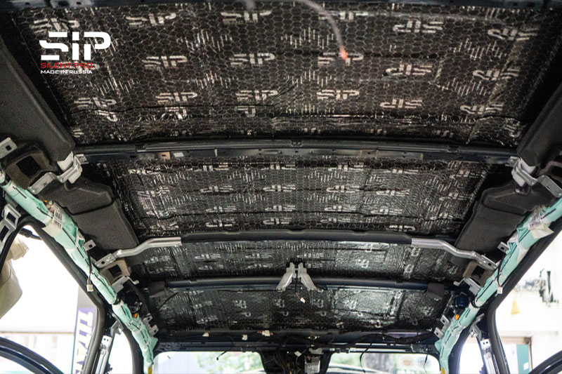 Hình ảnh cách âm trần xe hơi