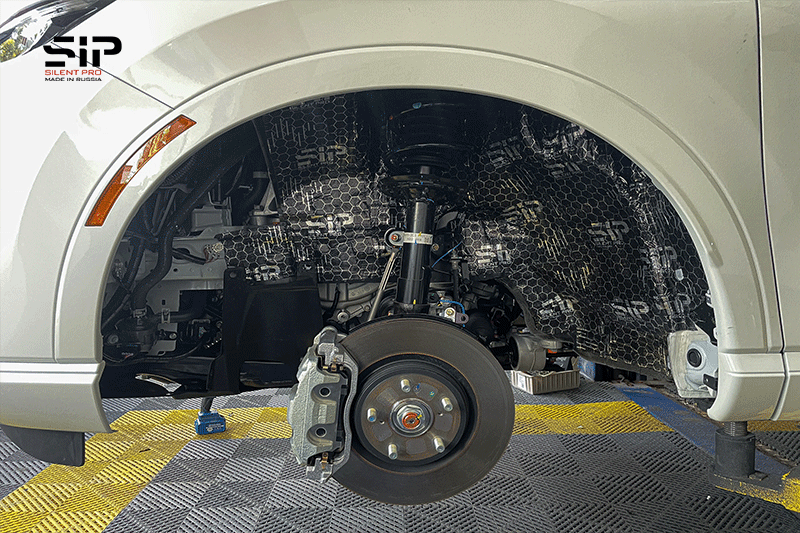 Cách âm vật liệu SIP hốc bánh xe