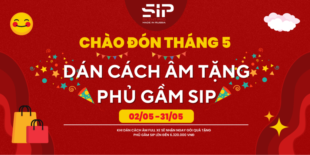 Chương trình khuyến mãi “Cách Âm Xe Ô Tô Tặng Phủ Gầm SIP”