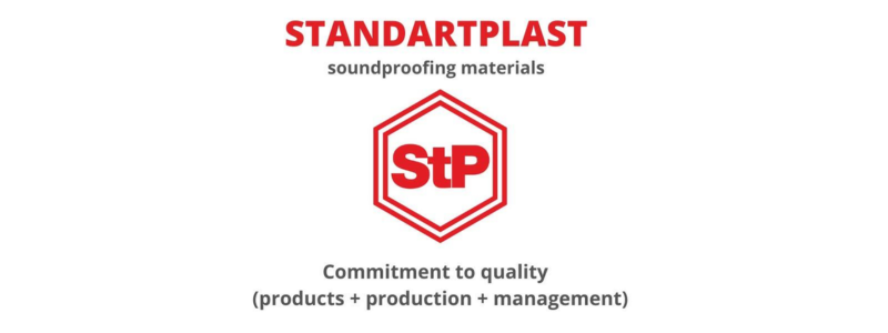 Logo thương hiệu vật liệu cách âm ô tô StP 