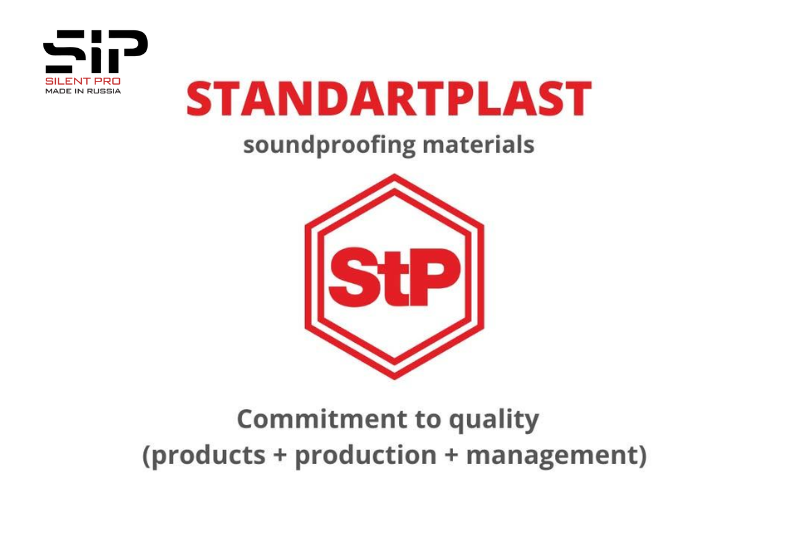 Logo thương hiệu vật liệu cách âm ô tô StP 