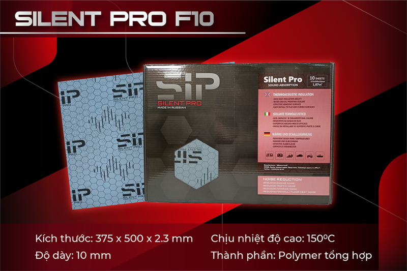 Nguồn gốc vật liệu tiêu âm SIP F10