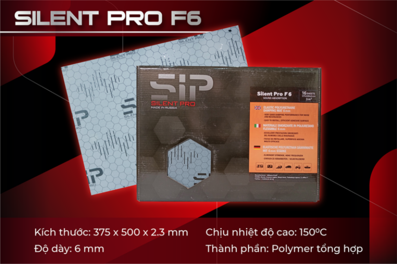 Nguồn gốc vật liệu tiêu âm SIP F6