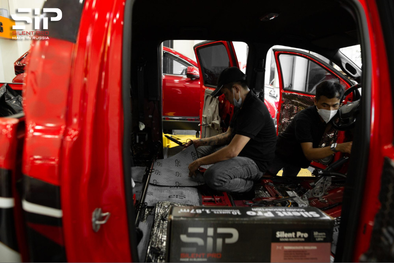 Quy trình dán cách âm SIP cho xe hơi 