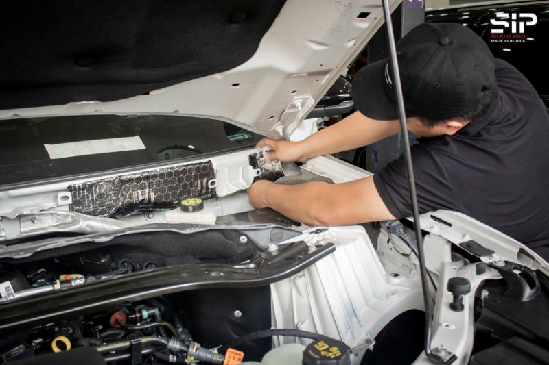  Cách âm SIP xe ô tô tại Kom Tum vị trí khoang máy