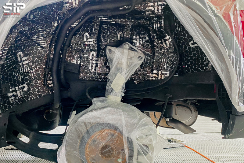 Dán cách âm SIP vị trí 4 hốc bánh - Cách âm SIP xe ô tô tại Đắk Lắk