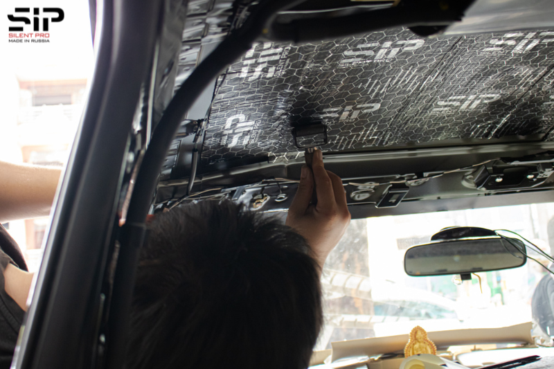 Cách âm SIP xe ô tô tại Gia Lai – Trần xe dán vật liệu cách âm SIP