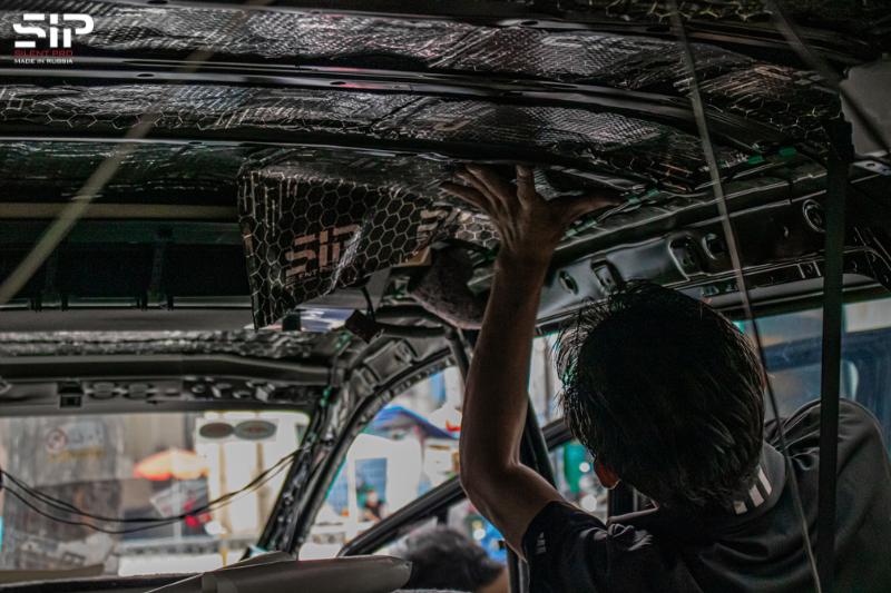 Cách âm SIP xe ô tô tại Quảng Ngãi vị trí trần