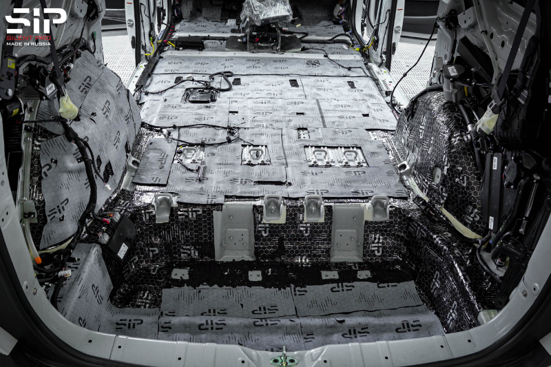 Thi công sàn xe bằng SIP - Cách âm SIP xe ô tô tại Quảng Nam