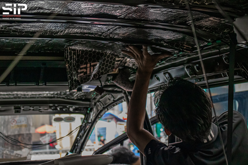 Cách âm SIP xe ô tô tại Khánh Thuận vị trí trần xe